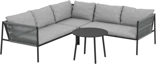Productfoto van Luxe XXL 4-delige polyrattan loungeset